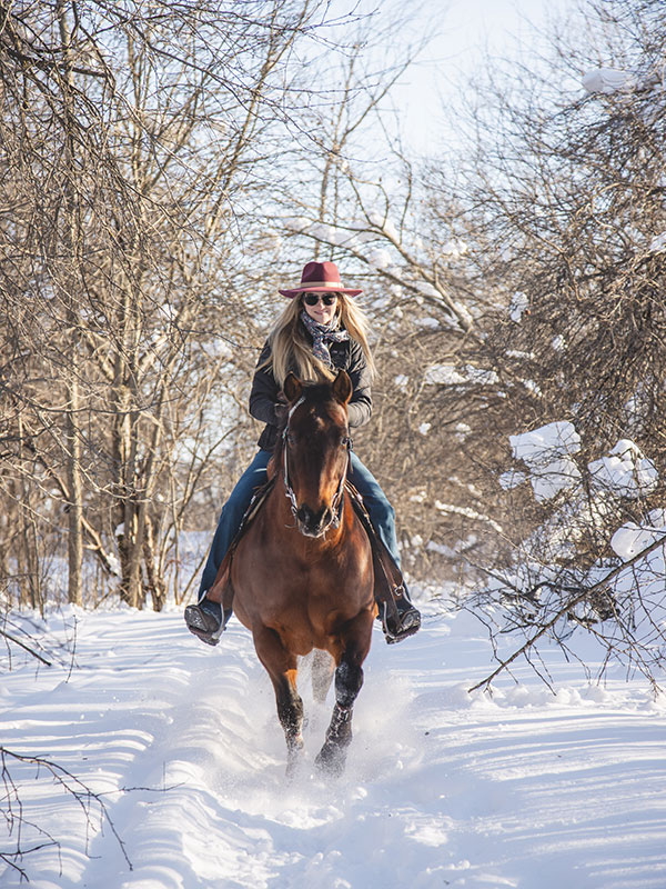Western Riding Lessons at Nation Valley Ranch in Chesterville, Ontario