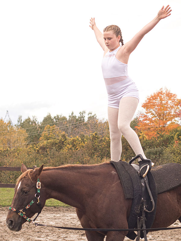 vaulting at Nation Valley Ranch in Chesterville, Ontario